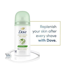 Dove Advanced Care Antiperspirant Dry Spray 1 oz bottle side view
