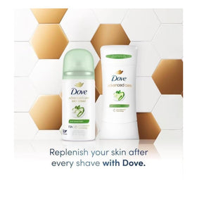 Dove Advanced Care Antiperspirant Dry Spray packaging with travel-friendly design