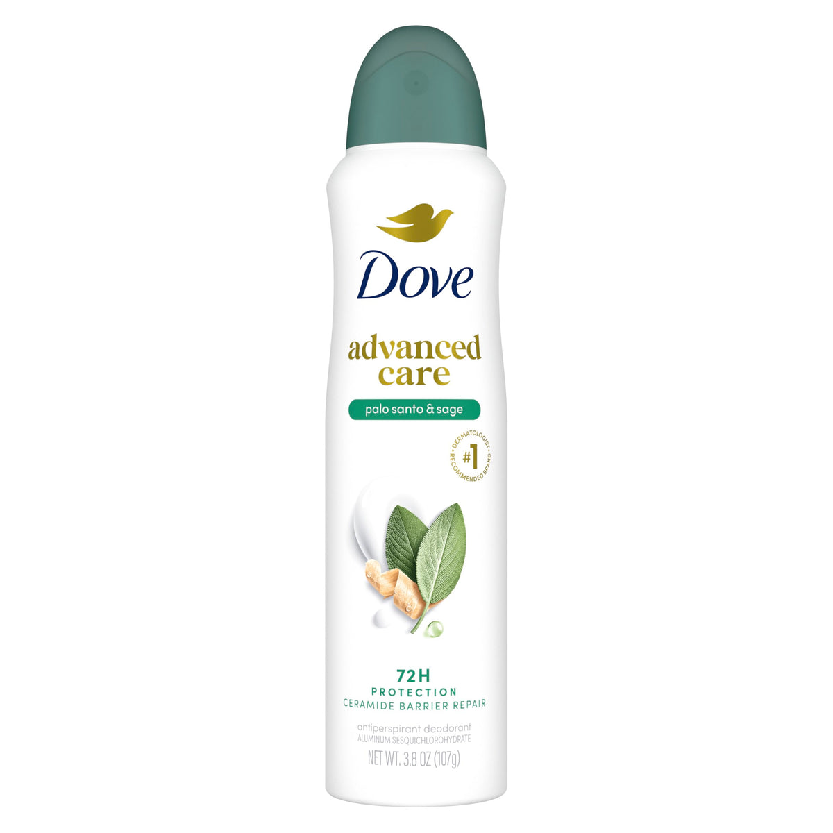 Dove Advanced Care Antiperspirant Dry Spray Palo Santo & Sage front view