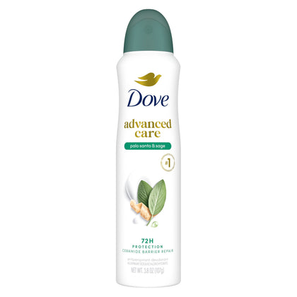 Dove Advanced Care Antiperspirant Dry Spray Palo Santo & Sage front view