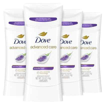 Dove Advanced Care Antiperspirant Lavender Fresh 4-Pack front view