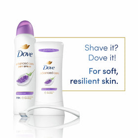 Dove Advanced Care Antiperspirant Lavender Fresh in lifestyle setting