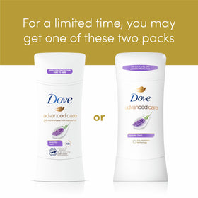 Dove Advanced Care Antiperspirant Lavender Fresh stick close-up