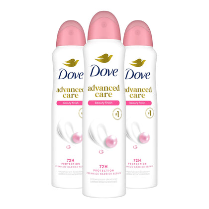 Dove Advanced Care Antiperspirant Spray 3PK front view