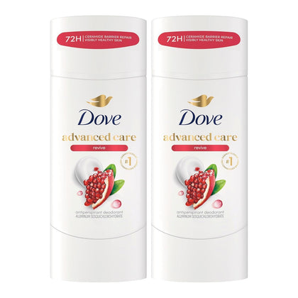 Dove Advanced Care Antiperspirant Stick Revive Pomegranate front view