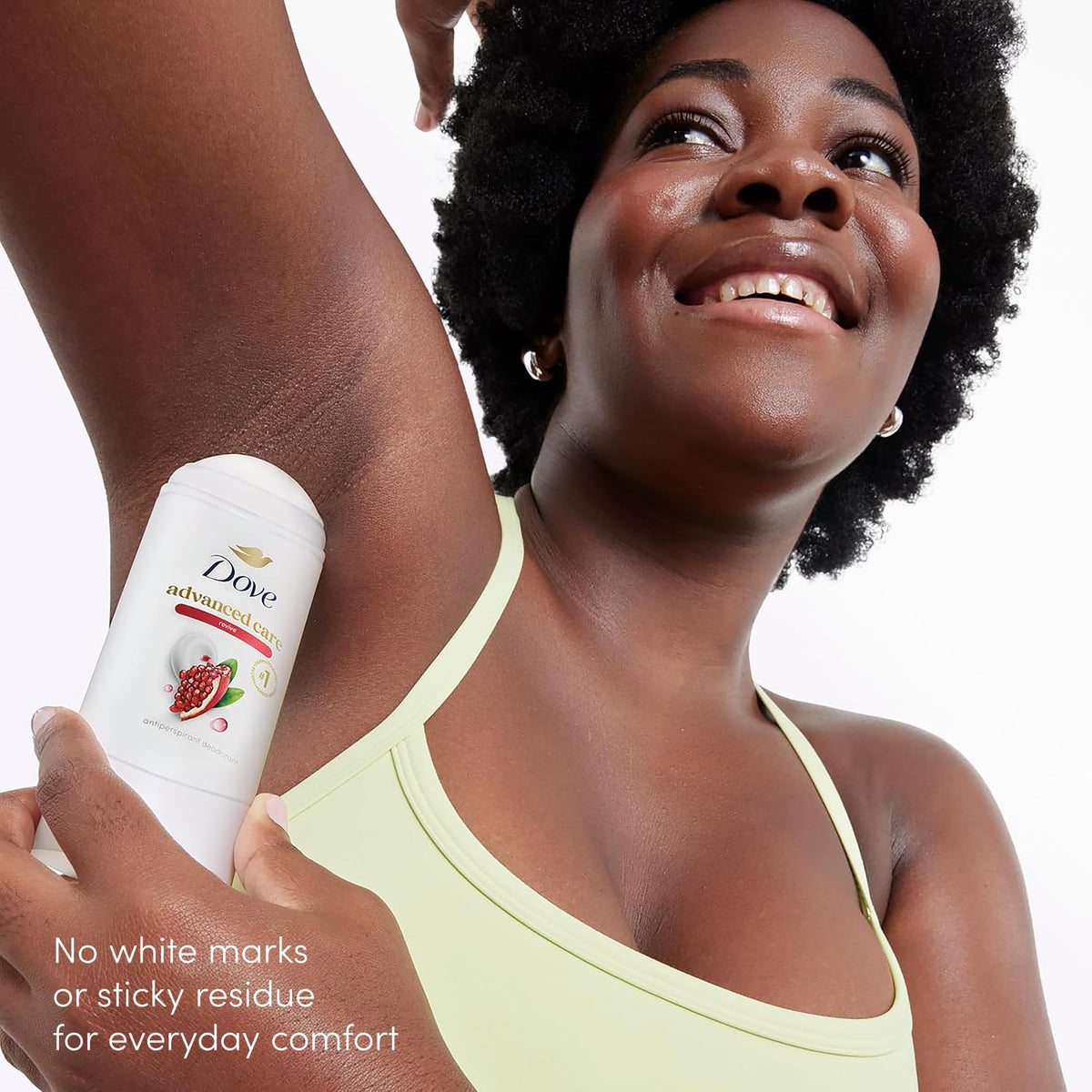 Dove Advanced Care Antiperspirant Stick Revive Pomegranate side view