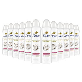 Dove Advanced Care Caring Coconut Antiperspirant Deodorant Spray front view