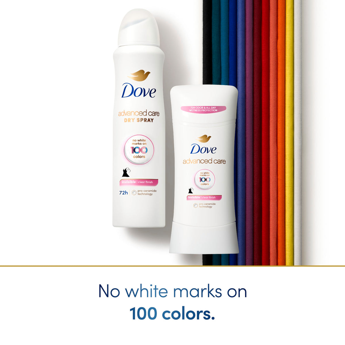 Dove Advanced Care Invisible Antiperspirant Spray 3.8 oz bottle back view