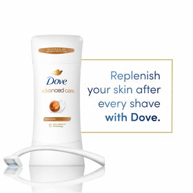 Dove Advanced Care Shea Butter Antiperspirant Deodorant Stick side view