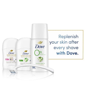 Dove aluminum-free deodorant spray side view