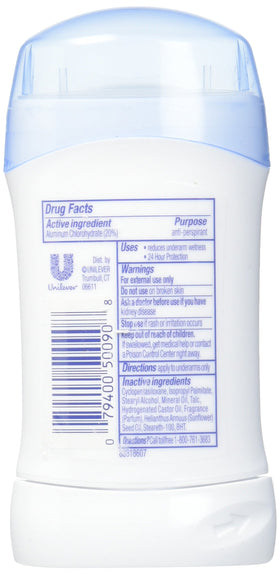 Dove Anti-Perspirant Deodorant 1.6 oz package with five sticks