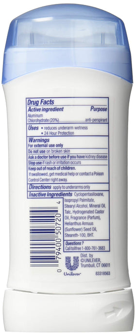 Dove Anti-Perspirant Deodorant Invisible Solid Powder close-up of packaging