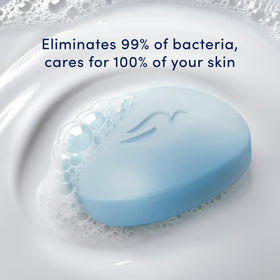 Dove Antibacterial Care Beauty Bar Soap 3.75 oz bar close-up