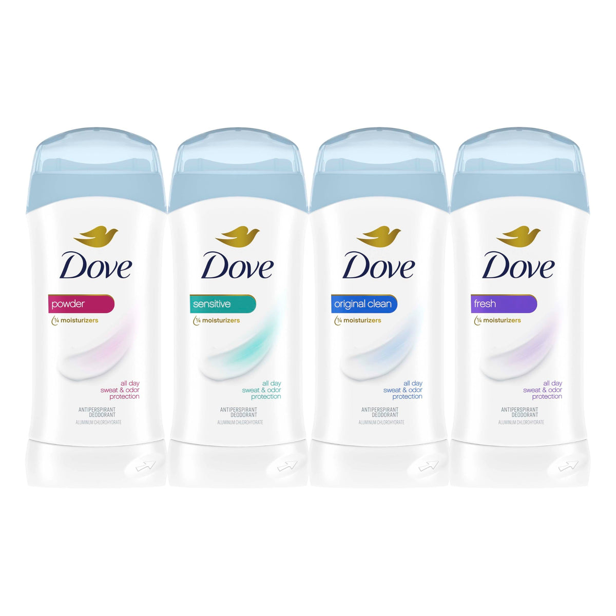 Dove Antiperspirant Deodorant Stick in a gym bag