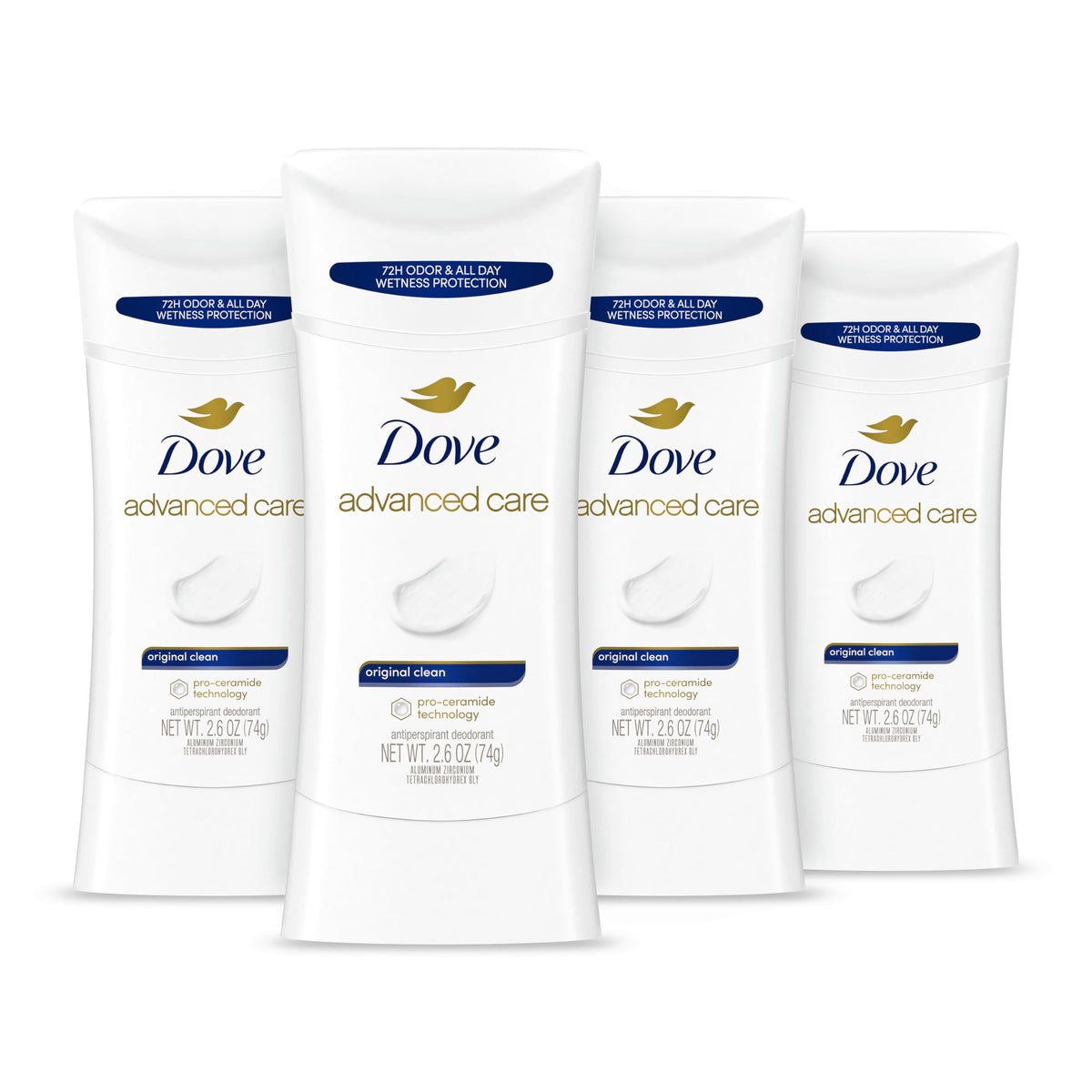 Dove Antiperspirant Deodorant Stick Original Clean front view