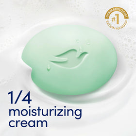 Dove Beauty Bar Soap Cool Moisture lather on hand