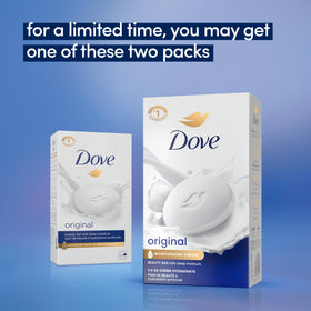 Dove Beauty Bar Soap Original single bar close-up