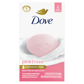Dove Beauty Bar Soap Pink Rosa front view with packaging