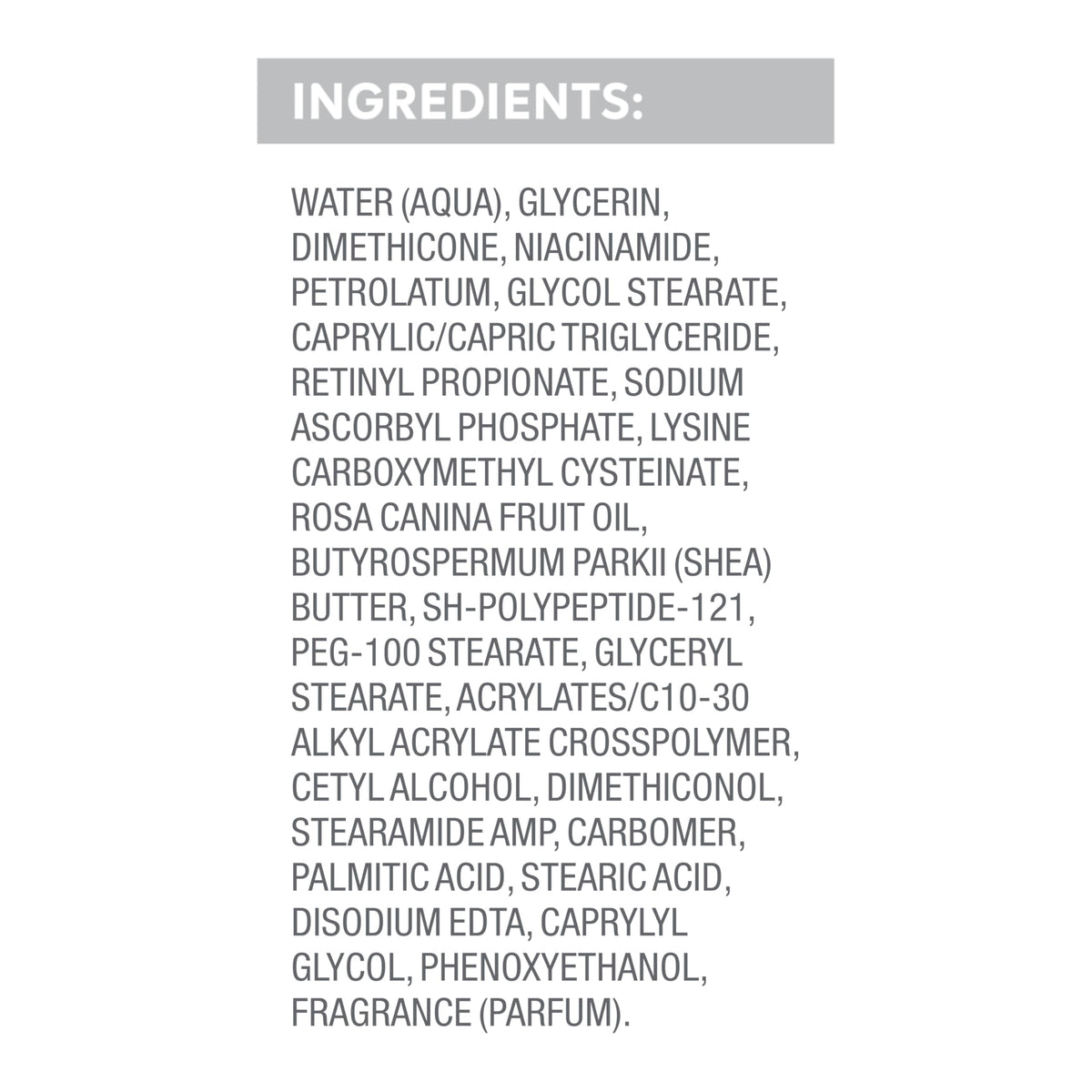Dove Body Cream Serum 240g packaging details