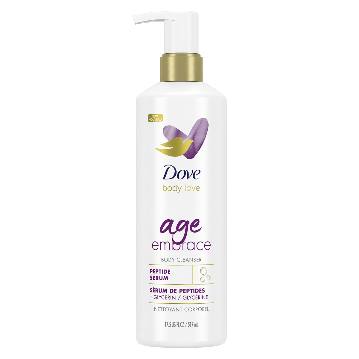 Dove Body Love Age Embrace Body Cleanser 17.5 fl oz front view