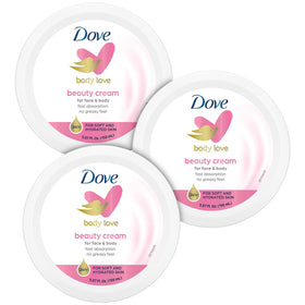 Dove Body Love Beauty Cream 3-Pack front view
