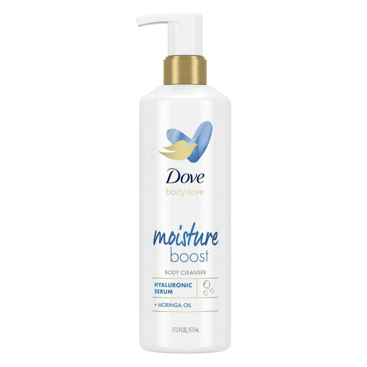 Dove Body Love Moisture support Body Cleanser 17.5 fl oz front view