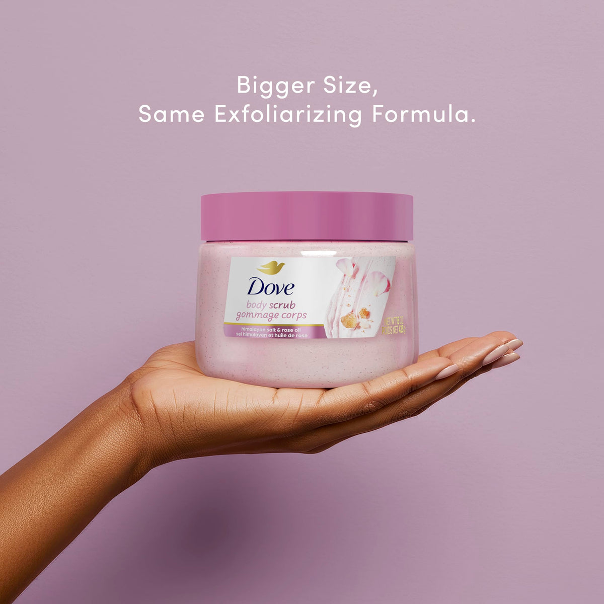 Dove Body Scrub creamy texture close-up
