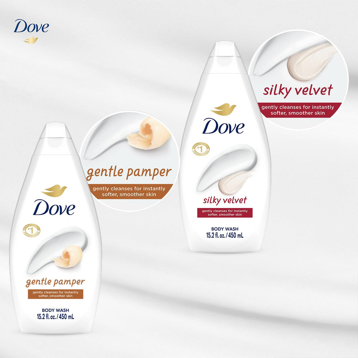 Dove Body Wash 15.2 oz bottle with moisturizing cream label