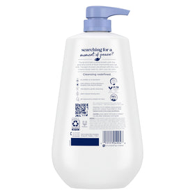 Dove Body Wash Blue Chamomile & Oat Milk 30.6 oz Pump back view