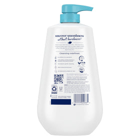 Dove body wash bottle with label and sea minerals