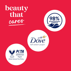 Dove Body Wash Cherry & Chia Milk 30.6 oz pump with water droplets
