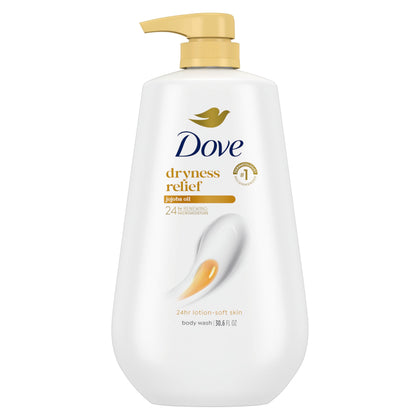 Dove Body Wash Dryness Relief 30.6 oz Pump front view