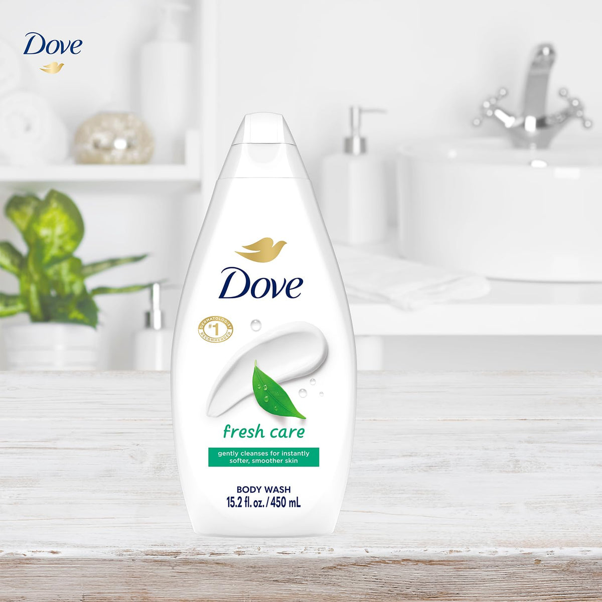 Dove Body Wash Fresh Care ingredients close-up