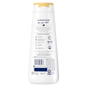 Dove Body Wash Indulge Warm Vanilla 20 oz back view