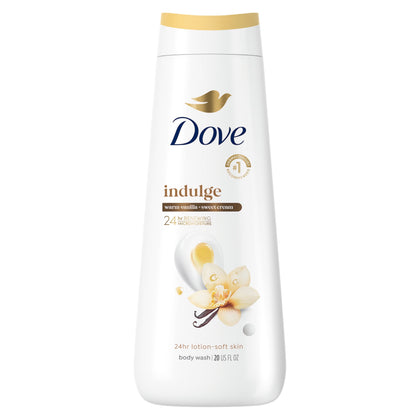 Dove Body Wash Indulge Warm Vanilla 20 oz front view