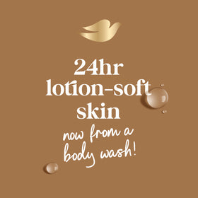 Dove Body Wash Indulge Warm Vanilla 20 oz in shower setting