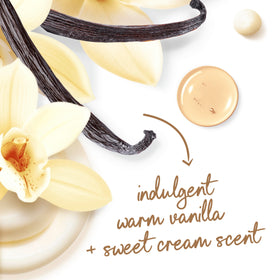 Dove Body Wash Indulge Warm Vanilla 20 oz with creamy texture