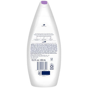 Dove Body Wash Jasmine Coconut Milk bottle side view