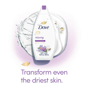 Dove Body Wash Jasmine Coconut Milk packaging details