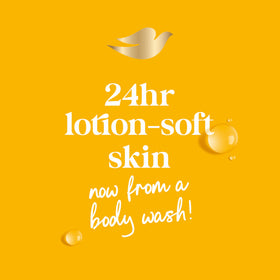 Dove Body Wash Mango & Almond Butter in a shower setting