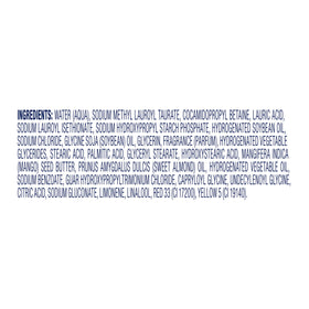 Dove Body Wash Mango & Almond Butter ingredients list
