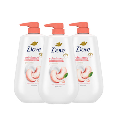 Dove Body Wash Rebalance 3 Count packaging front view