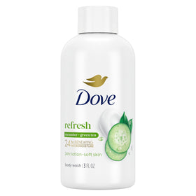 Dove Body Wash Refreshing Cucumber & Green Tea 3 oz front view