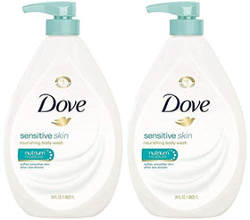 Dove Body Wash Sensitive Skin Pump 34 Fl Oz front view