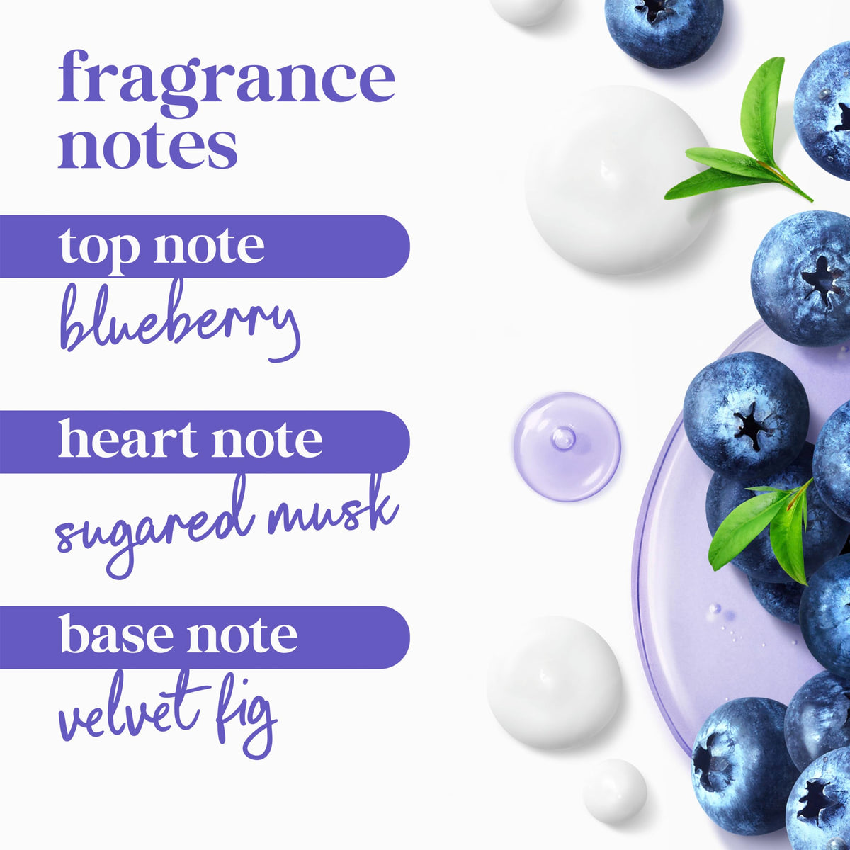Dove Body Wash Unwind Blueberry & Moon Milk in a shower setting