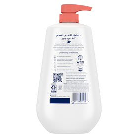 Dove Body Wash White Peach & Rice Milk 30.6 oz pump side view