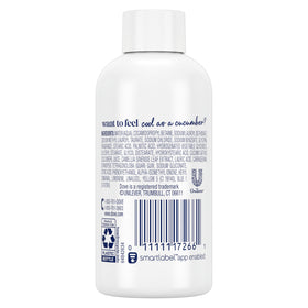 Dove Body Wash with cucumber and green tea ingredients