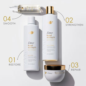 Dove Bond Strength Serum with hair care products