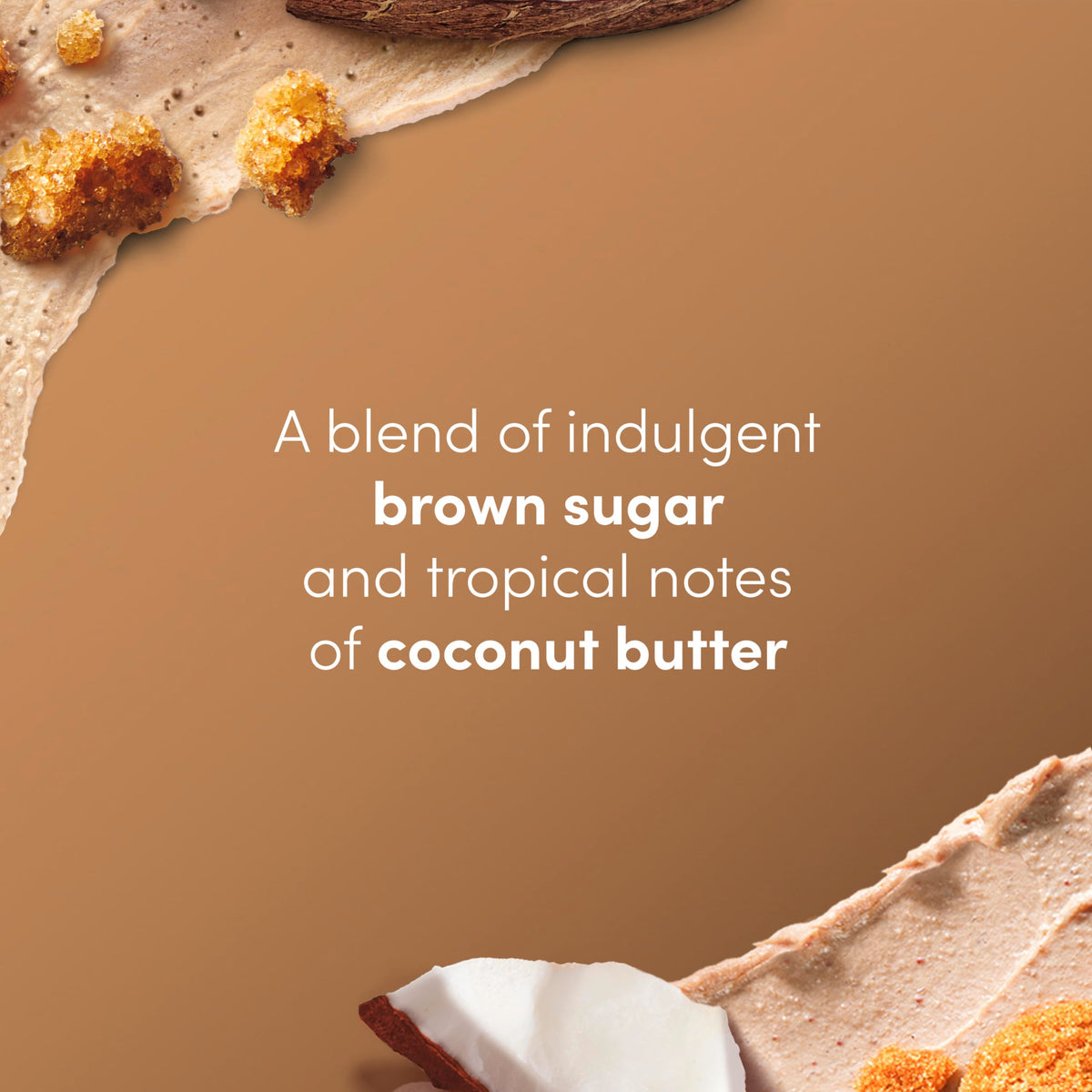 Dove Brown Sugar & Coconut Butter Body Scrub packaging side view