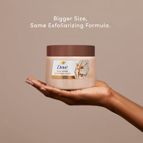 Dove Brown Sugar & Coconut Butter Body Scrub texture close-up